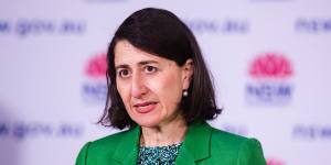 NSW Premier Gladys Berejiklian addresses the media at the COVID-19 briefing on Wednesday.