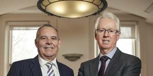 Mark Korda and Mark Mentha,founders of insolvency firm KordaMentha. Mentha has known James MacKenzie for four decades.