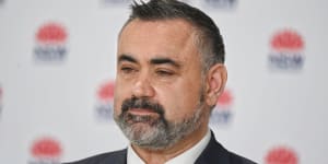 NSW Deputy Premier John Barilaro pictured last month.