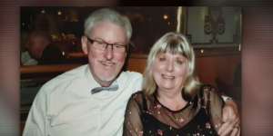 Australian couple Carole and Peter Burke from Port Macquarie are stranded on the Zandaam cruise ship.