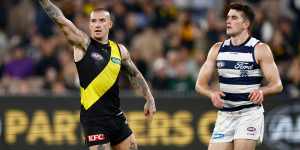 That’s the way we are heading:Dustin Martin and the Tigers hope to mount a strong run after the bye.