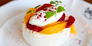 Citrus pavlova.