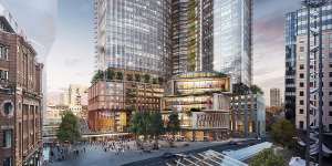 The $2.5 billion redevelopment by Frasers Property and Dexus near Central Station in Sydney’s CBD will be highly sustainable