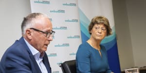 Former IBAC commissioner Robert Redlich,left,and current Victorian Ombudsman Deborah Glass.