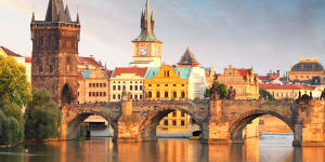 Charles bridge in Prague.