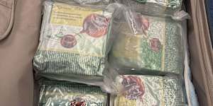 15kg of methamphetamine found in tea bags at Sydney airport.