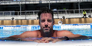 Australian swimmer James Magnussen ahead of this weekend’s Enhanced Games in las Vegas. 