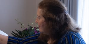 Maria Sampey has brought her mother,Vittoria,home from an aged care facility to care for her herself.