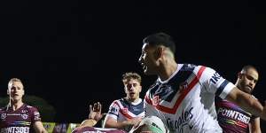 Daniel Tupou and the Roosters outclassed their Manly rivals.