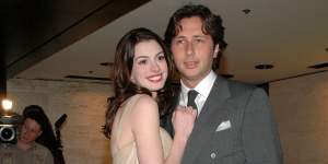 Actor Anne Hathaway,pictured with then-boyfriend Raffaello Follieri at a New York City gala in 2005,had to give authorities her personal journals and thousands of dollars worth of jewellery that Follieri had given her,when he was indicted on charges of money laundering. 