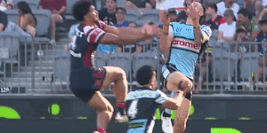 Roosters v Sharks disruptor - Rob Toia GIF