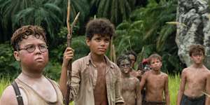 The young cast of Lord of the Flies.
