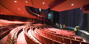 Inside the refurbished Theatre Royal.