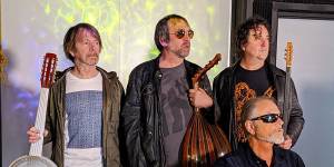 Steve Kilbey,right,and his band The Winged Heels.