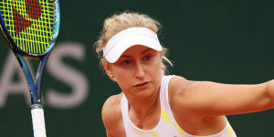 Daria Saville in action at the French Open.