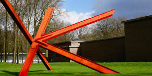 A sculpture outside the Kroller-Muller Museum.