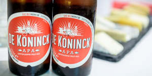 Local brew De Konnick.