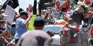 One person was killed after a 20-year-old drove his car into people protesting the white nationalist rally.