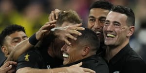 All Blacks crush Argentina to reach fifth Rugby World Cup final
