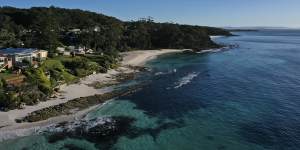 Thousands of Sydneysiders visit Shoalhaven beach villages such as Hyams Beach each year. 