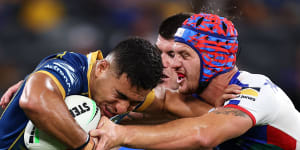 Gutherson the hat-trick hero as Eels torch Knights on tough night for Ponga