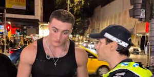 Brisbane-based looksmaxxer Androgenic was arrested in Fortitude Valley over the weekend.