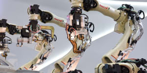 Robots are perfectly suited for factory work,where conditions never change.