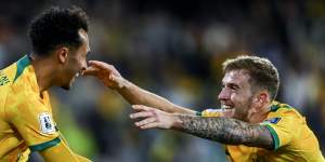 ‘Great chance to shock the favourites’:Rejuvenated Socceroos up for a blue in Japan