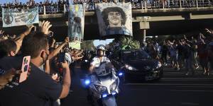 The soccer hero’s death was mourned across Argentina.