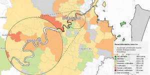 Rental affordability in Brisbane.