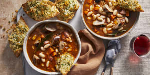 This cassoulet-inspired soup has stacks of flavour from the pork,speck,rosemary and thyme.
