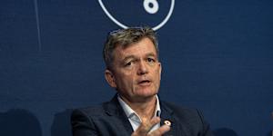 Andrew Colvin in his new job with the Australian Red Cross last month.