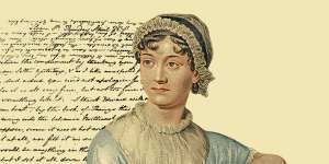 Jane Austen (painted here c 1790),and a letter to her sister Cassandra.