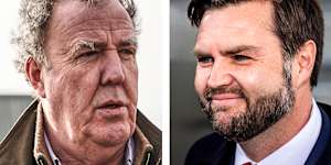 British TV presenter and “celebrity farmer” Jeremy Clarkson and US Vice President JD Vance.