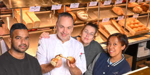Drom Bakery owners (from left):Vinnie Kodladi,George Dardamanis,Mary Kodladi and Coners Buada.
