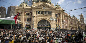 Melbourne Invasion Day demonstrators.