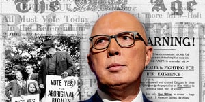Peter Dutton wants a No vote in the 2023 referendum. In 1967,90 per cent of Australians said yes to Indigenous rights.