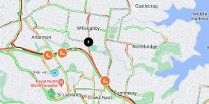 14km freeway traffic back-up to Sydney CBD clears after tunnel blockage