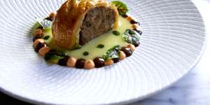 The signature pig’s head sausage roll.