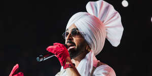 Diljit Dosanjh at Rod Laver Arena:fans couldn’t contain their excitement.