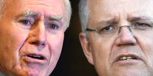 The last time the RBA lifted rates in an election campaign,John Howard (left) was facing Kevin Rudd. As Scott Morrison (right) and Anthony Albanese head to the polls,markets again expect the RBA to move.