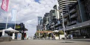 Docklands still struggles with foot traffic compared to other parts of the city.