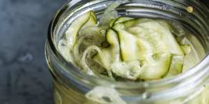 Andrew McConnell's zucchini pickles.