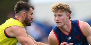 Jacob van Rooyen will debut for the Demons on Sunday.
