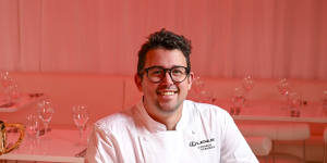 Chef Charlie Carrington is cooking for the Lexus marquee. 