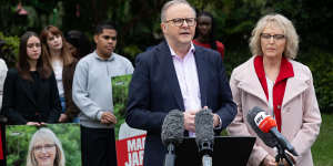 Prime Minister Anthony Albanese in Brisbane on Saturday.