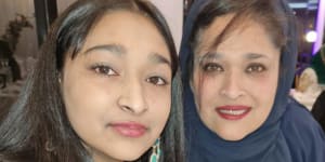 Alisha Hussein,14,pictured with her mother,Jasmin,died after suffering an asthma attack and waiting over 15 minutes for a triple-zero call to be picked up.
