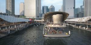 Early concept designs of the $200 million redevelopment of the ferry wharves at Circular Quay