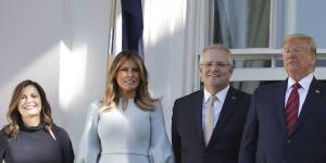 The leaders and their wives met at the White House.