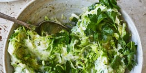 Brussels sprouts colcannon.